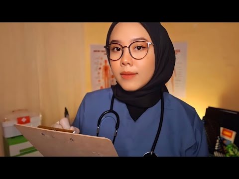 ASMR Cranial Nerve Exam on a Rainy Night 🩺👩‍⚕️⛈️ | Roleplay for Sleep