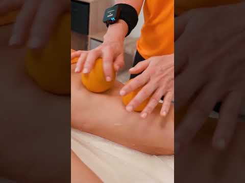 ASMR relaxing massage with oranges #asmrmassage