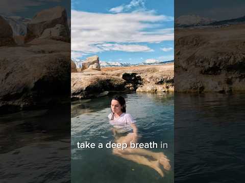ASMR meditation in a hot spring #meditation #hotspring #releasestress