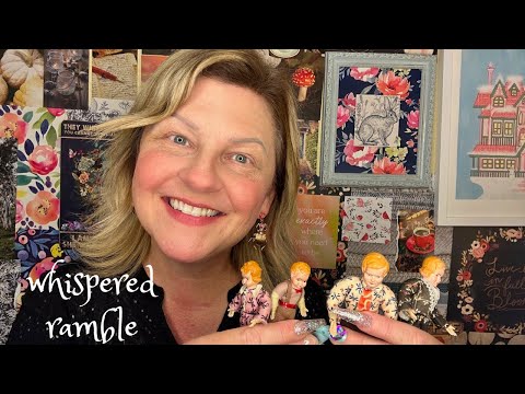 ASMR | Pure Whispered Ramble...Show & Tell: My Childhood Dollhouse - Describing Tiny Items 🥰🌺✨