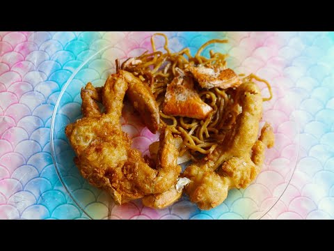 BARBIE MOVIE MADE ME CRY SO MUCH | FRIED CRAB HIBACHI NOODLES ASMR EATING SOUNDS