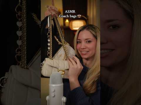 ASMR with my coach bags #asmr