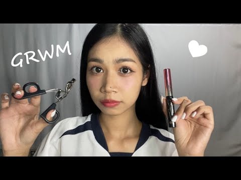 ASMR My Everyday Makeup 🎧 GRWM (Eng Sub)