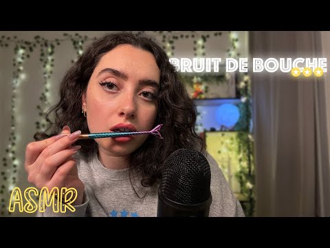 🌙 ASMR FRANÇAIS : BRUITS DE BOUCHE DOUX ET AGRÉABLES DANS TES OREILLES 🌸 #asmr