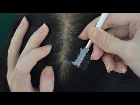 ASMR Scalp Scratching ~ Hair Scratching ~ Hair Parting Relaxing For Relieve Stress ( No Talking )