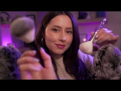Calming ASMR for Cozy Nights 🌧️😴 Camera Brushing, Mic Brushing for Deep Sleep | No Talking