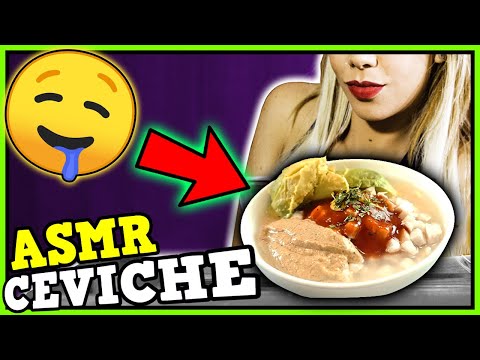 🍲 ASMR eating PERUVIAN CEVICHE (SEA FOOD) NO TALKING to SLEEP 🤤