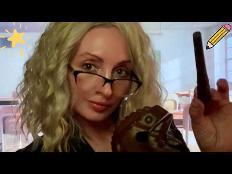 ASMR Teacher Stay After School Session Series 👩‍🏫 Satisfying S K Sounding Trigger Words, Gum & Bonk