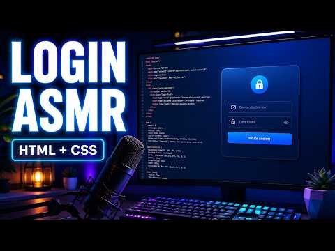 Programando un Login ASMR 💻 HTML y CSS desde cero   Susurros en español