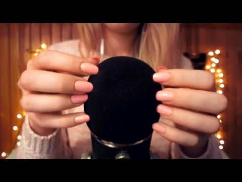 ASMR l Touching, scratching and brushing Blue Yeti microphone (no talking)