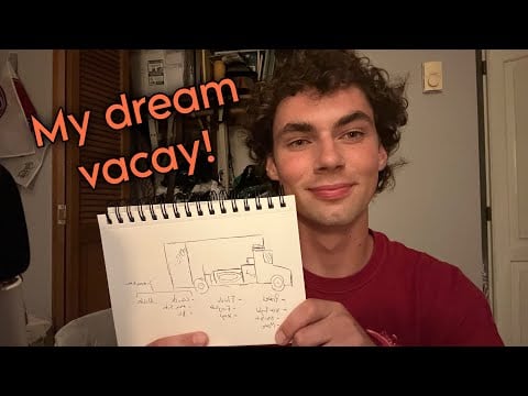 ASMR drawing my dream vacation! | soft spoken rambling, drawing