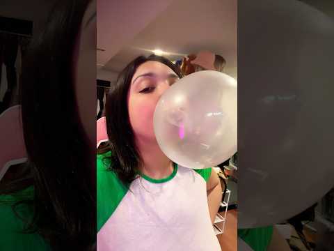 BUBBLE ASMR | blowing double bubble gum popping sounds #asmr