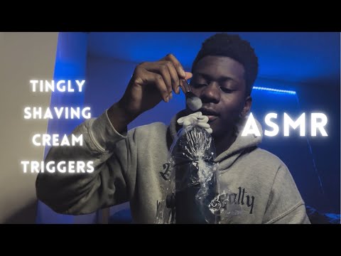 ASMR Brushing Shaving Cream On Mic For Intense Tingles