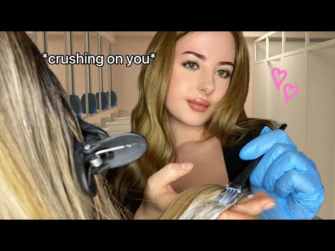 ASMR | Girl That Has A Crush On You Bleaches Your Hair In The School Bathroom 🤭