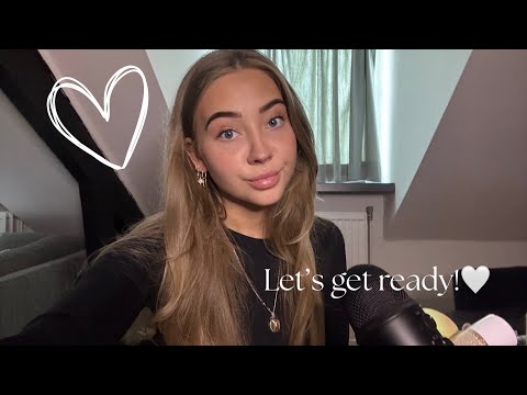 Get ready with me🤍| Make-up sounds💄|Nederlandse ASMR🩷