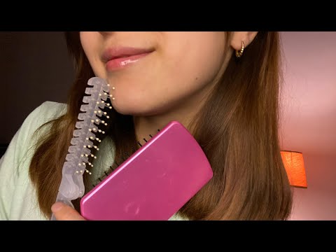 ASMR| Brushing Your Hair to Comfort You before bed. Brushing || Combing sounds *Whispered*