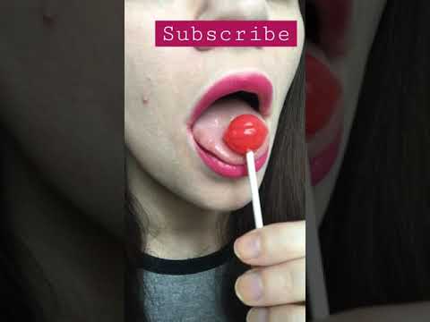 ASMR 🍒🍭 satisfying mouth sounds LOLLIPOP #asmrcandy #asmr #shorts