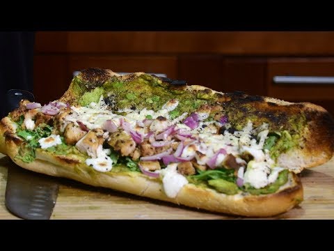 ASMR BIG n TOASTED CHICKEN AVOCADO SUB ( Closeup Eating Sounds ) 먹방