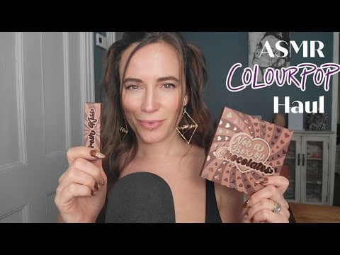 ASMR - Colour Pop Haul (Tapping, Scratching, Whispered)