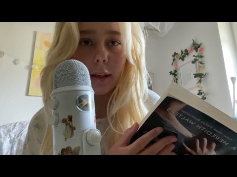 pov I’m reading you to sleep 🎧💗upclose & clicky whispers ASMR