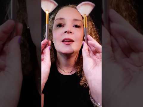 ASMR Gentle Face Brushing for Instant Sleep Tingles #shorts
