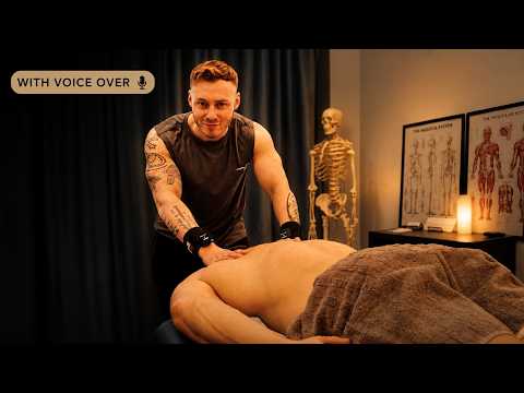 Massage for Developed Muscles 💪 | Lats & Neck Relief ~ ASMR ~ Voiceover