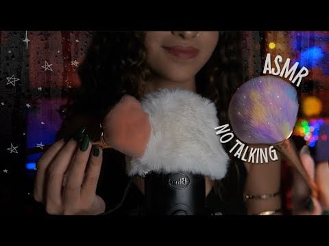 ASMR INAUDÍVEL, PINCEL NA TELA, SONS DE BOCA E CAFUNÉ ☁️💤 PARA DORMIR IMEDIATAMENTE