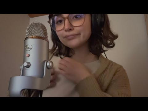 Chill ASMR To Relax With🍒 (tapping, gripping, whispering, fabric scratching)