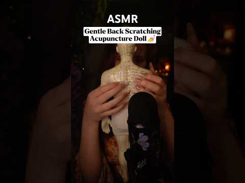 Acupuncture doll tapping scratching long nails ASMR 😴