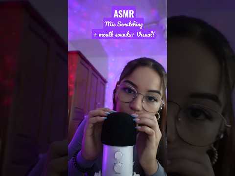 ASMR MIC SCRATCHING + MOUTH SOUNDS! | ASMR en español para dormir | #asmrshorts | Pandasmr