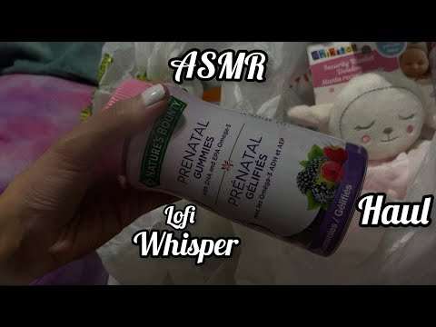 ASMR Lofi Whisper - Haul ~ Pregnancy Haul ( Tapping and Scratching)