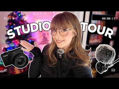 ASMR 🎤📷 A Tour of My Cozy ASMR Studio(s)!~📚🌲 Mic/Camera Equipment Set Up, Room Layout & F.A.Q.