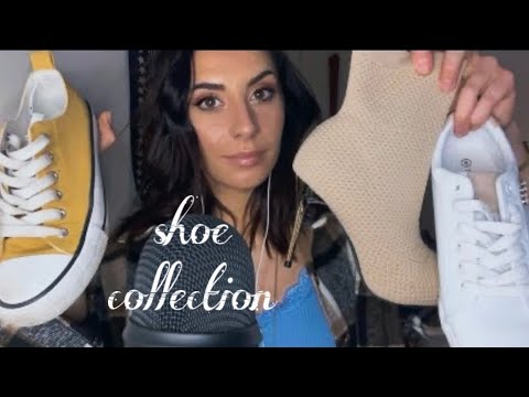 ASMR | My Shoe Collection 2022 (shoe tapping, fabric sounds, whispering)