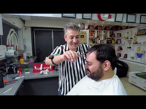 ASMR FOR YOUR SMILE. HAIR AND BEARD TRİMMİNG WITH MUNUR ONKAN. INCREDIBLY RELAXING MASSAGE SOUND.