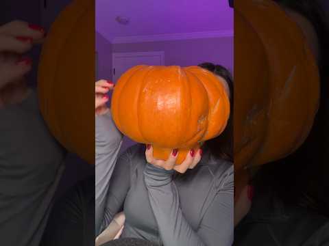 ASMR | Can you guess what I’m painting on this pumpkin? 🖌️ #asmr #asmrcommunity #asmrwhispering