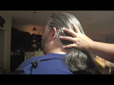 ASMR Scalp Scratching & hair Brushing | No Talking