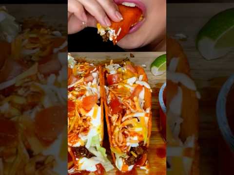 Extra Crunchy Tacos #asmr #foodie #homemadefood #tacos