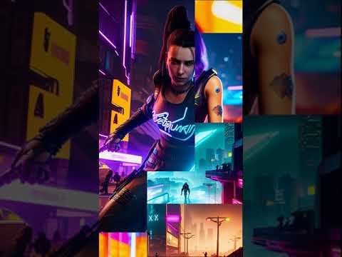 Нейросеть рисует Cyberpunk 2077 / The neural network draws Cyberpunk 2077