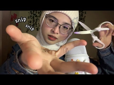 ASMR Plucking Negative Energy, Giving You Positive Energy ✂️💗