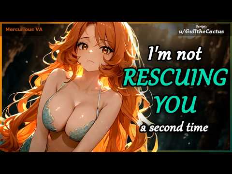 Tsundere Mermaid Rescues You From Drowning 🌊| ASMR Ocean RP [F4A] [Siren] [Flirt] [Swedish accent]