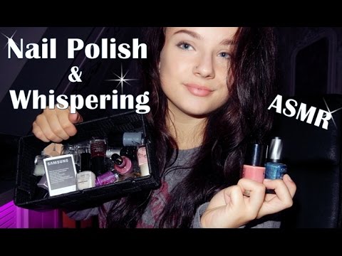 [ASMR] Whispering & Nail Polish Sounds