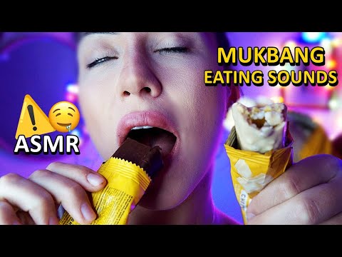 ASMR: COMENDO BARRINHA DE PROTEÍNA (MUKBANG - EATING SOUNDS)