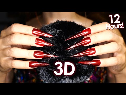 12 Hours of 3D DEEP Head MASSAGE 😴 No Talking ASMR