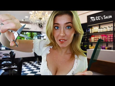 ASMR MAJORLY AWKWARD HAIRCUT ✂️ Hairdresser Roleplay