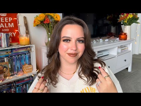 ASMR GRWM ~ cozy fall makeup look 🍂☁️