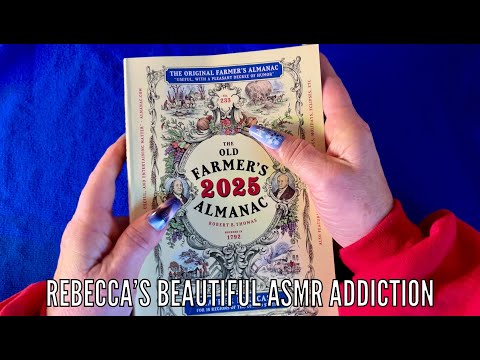 ASMR Farmers Almanac 2025! Request (Whispered version) Page turning & reading.