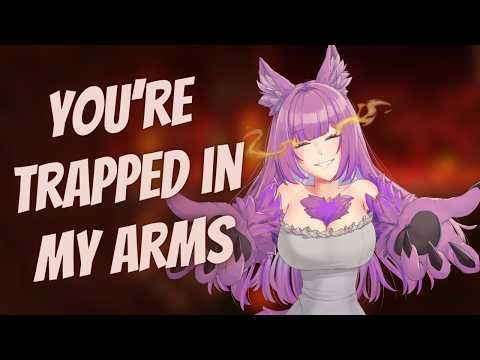 Handsy hellhound TRAPS you in her arms for cuddles [F4A] [ASMR] [Protective] [Tail brushing]