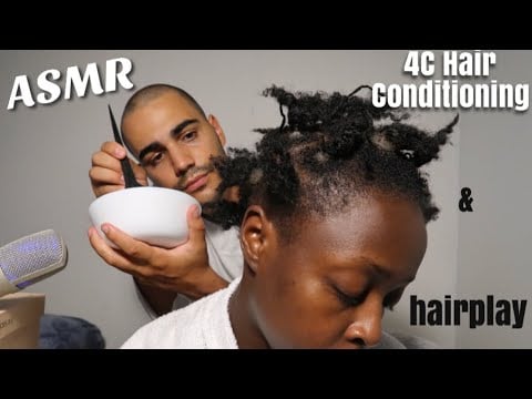 ASMR Stress Relieving 💆🏾‍♀️ Conditioning  Matted Hair / Hair Rubbing 😲 Sounds