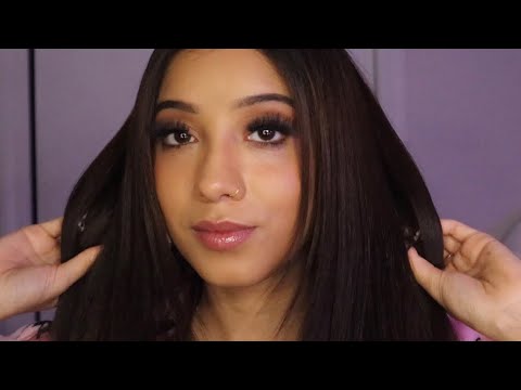 ASMR| Hair play + brushing💆🏻‍♀️ (Fingers through hair, whispers, hair brushing ..) Relaxing 🤤