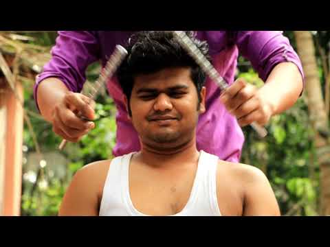 Stress relief Head massage with natural satisfying sound and many tingles | neck crack asmr